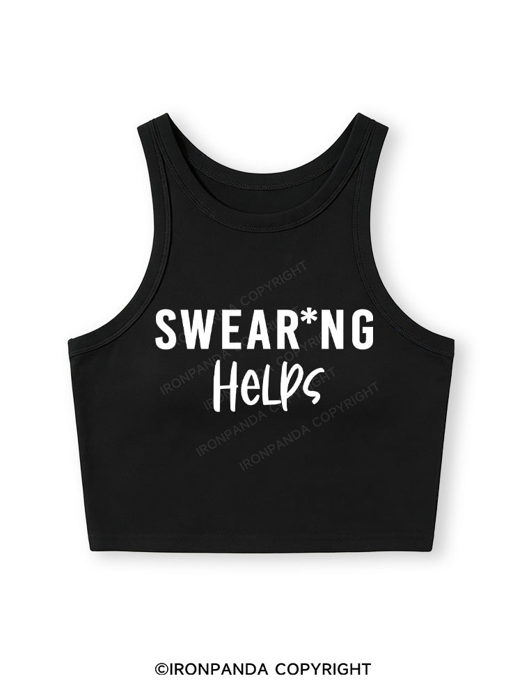 SWEAR*NG HELPS Fitted Crop Tank Top