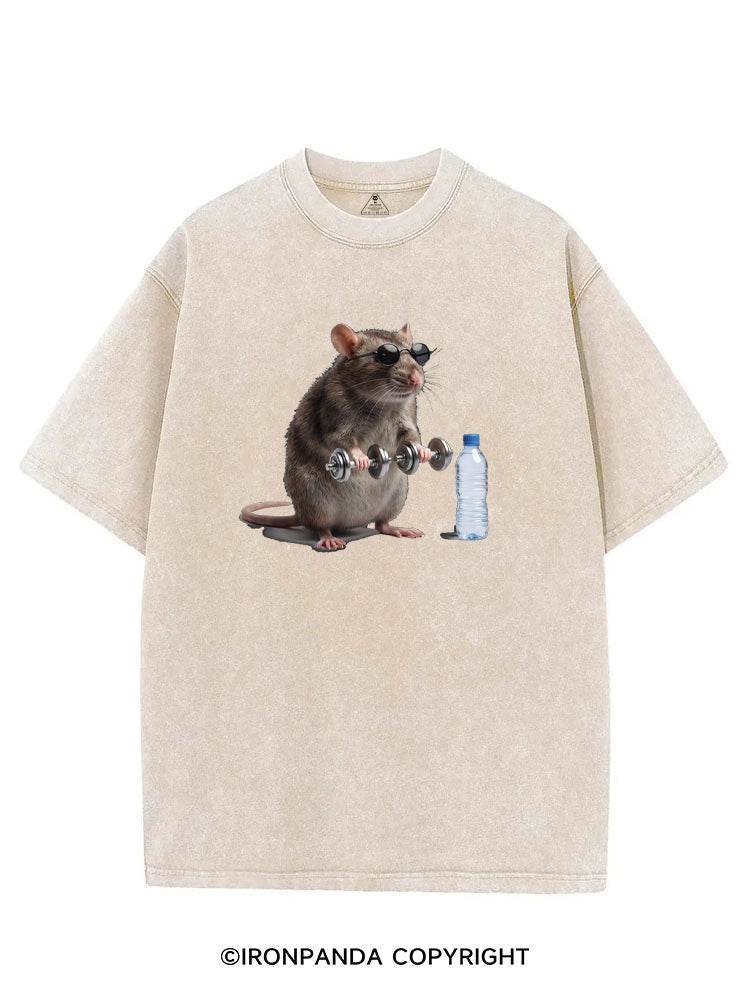 Funny Gym Rat VINTAGE GYM SHIRT
