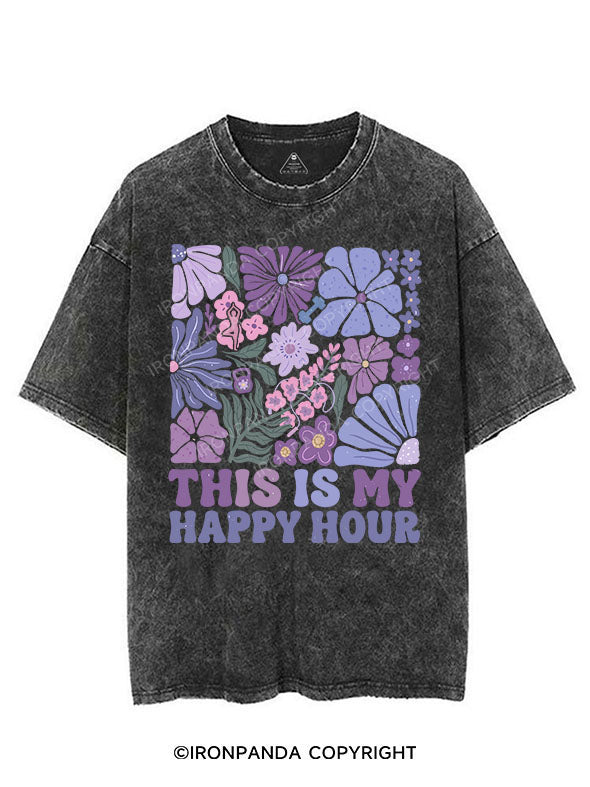 THIS IS MY HAPPY HOUR VINTAGE GYM SHIRT