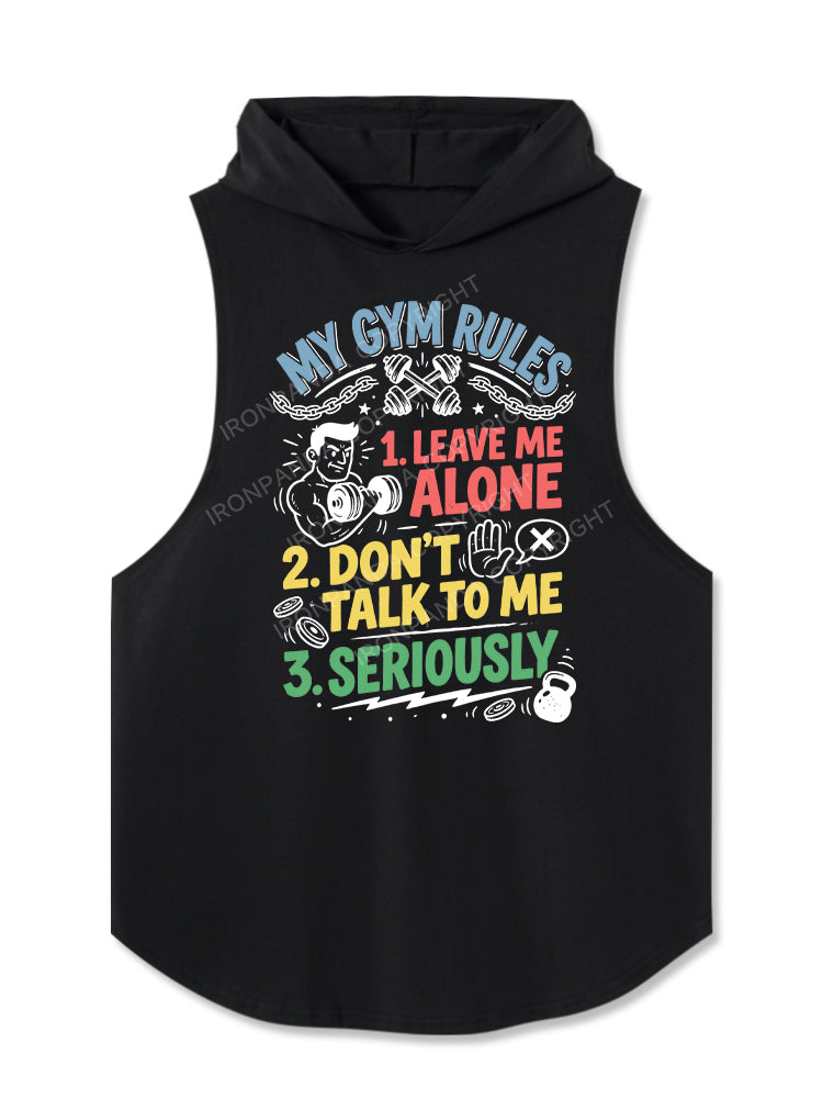 MY GYM RULES Hooded Tank