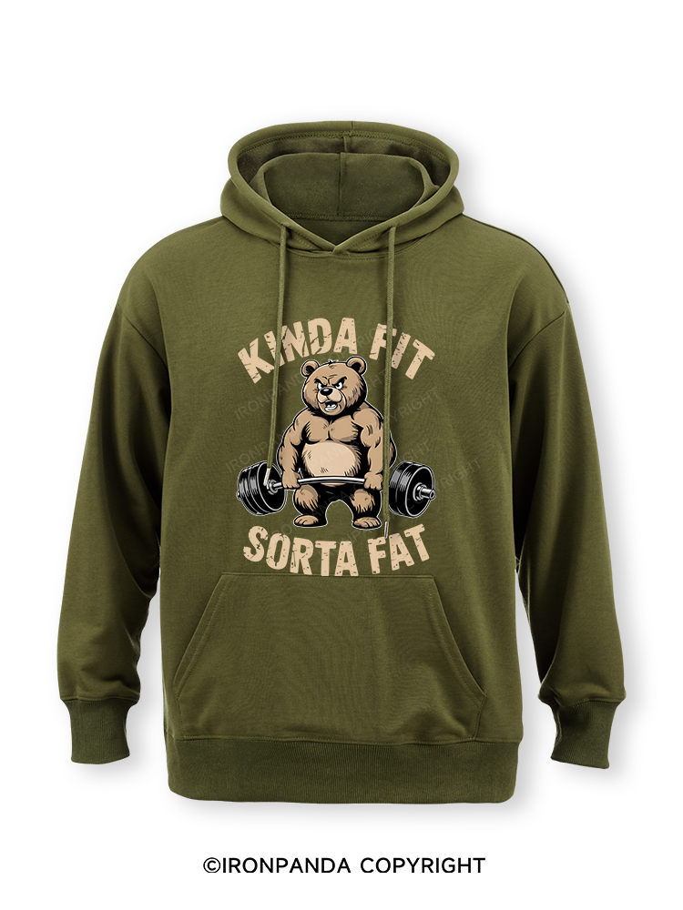 KINDA FIT SORTA FAT BEAR Classic Gym Hoodie
