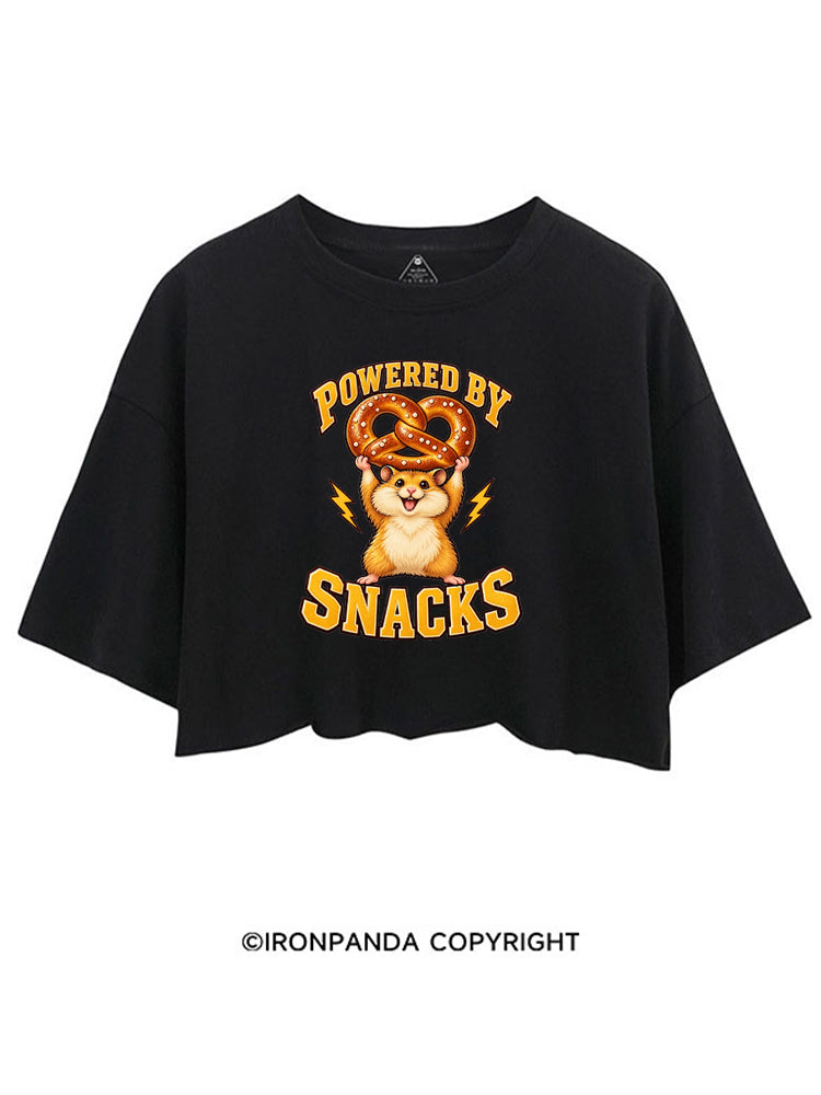 POWERED BY SNACKS FUNNY HAMSTER CROP TOPS