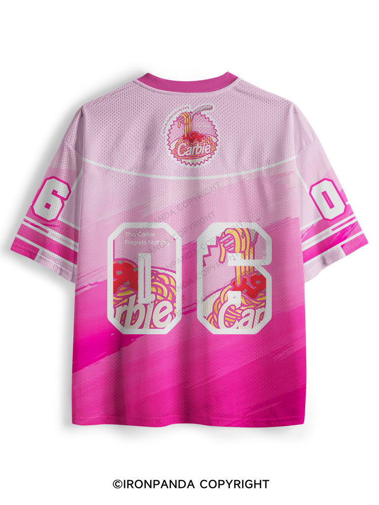 Carbie I Love Carbs Bread Pasta Pizza Mesh Jersey
