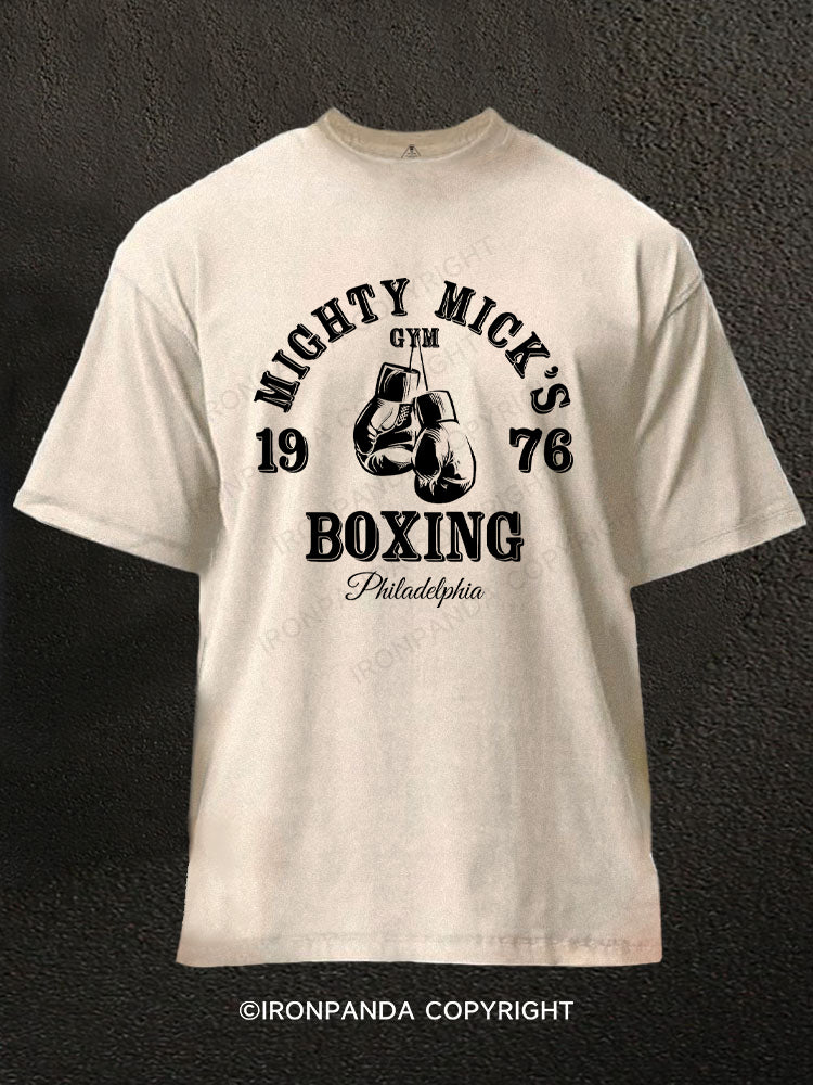 Mighty Micks Boxing Gym Washed Gym Shirt