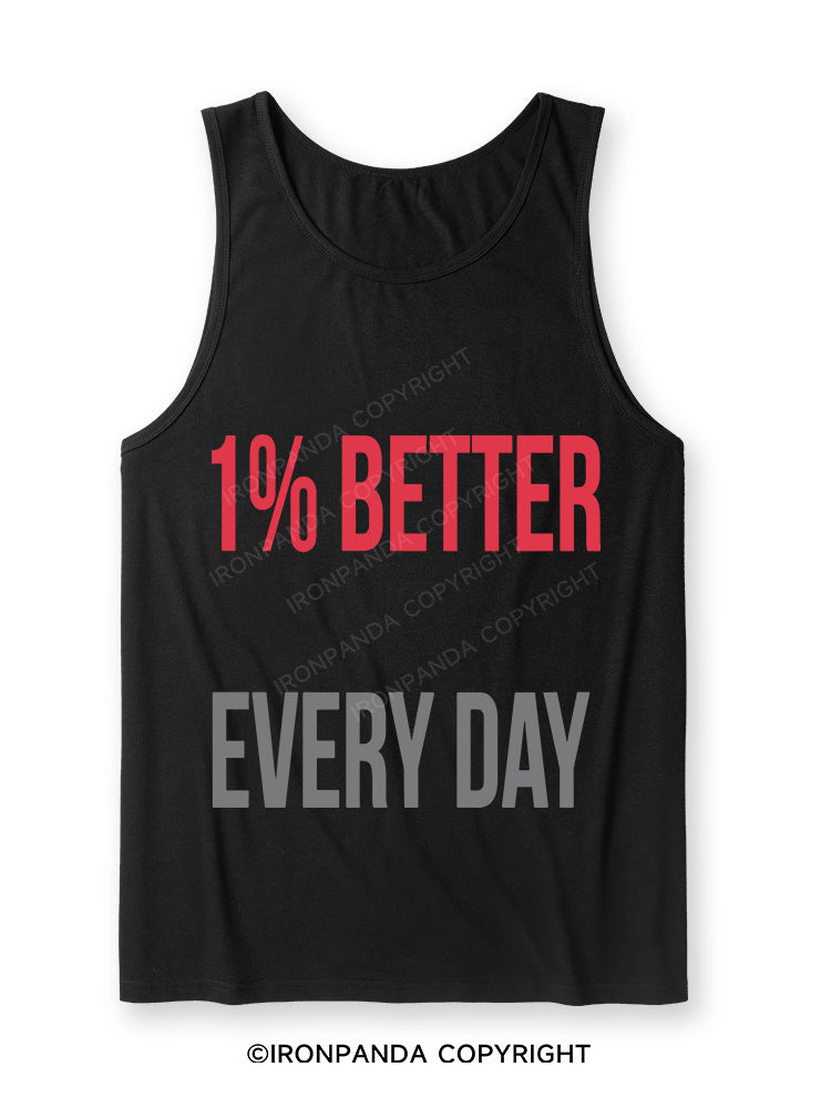 1% Better Every Day Ultra Soft Heather Tank
