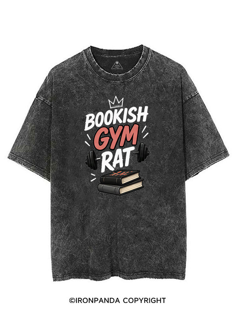 BOOKISH GYM RAT VINTAGE GYM SHIRT