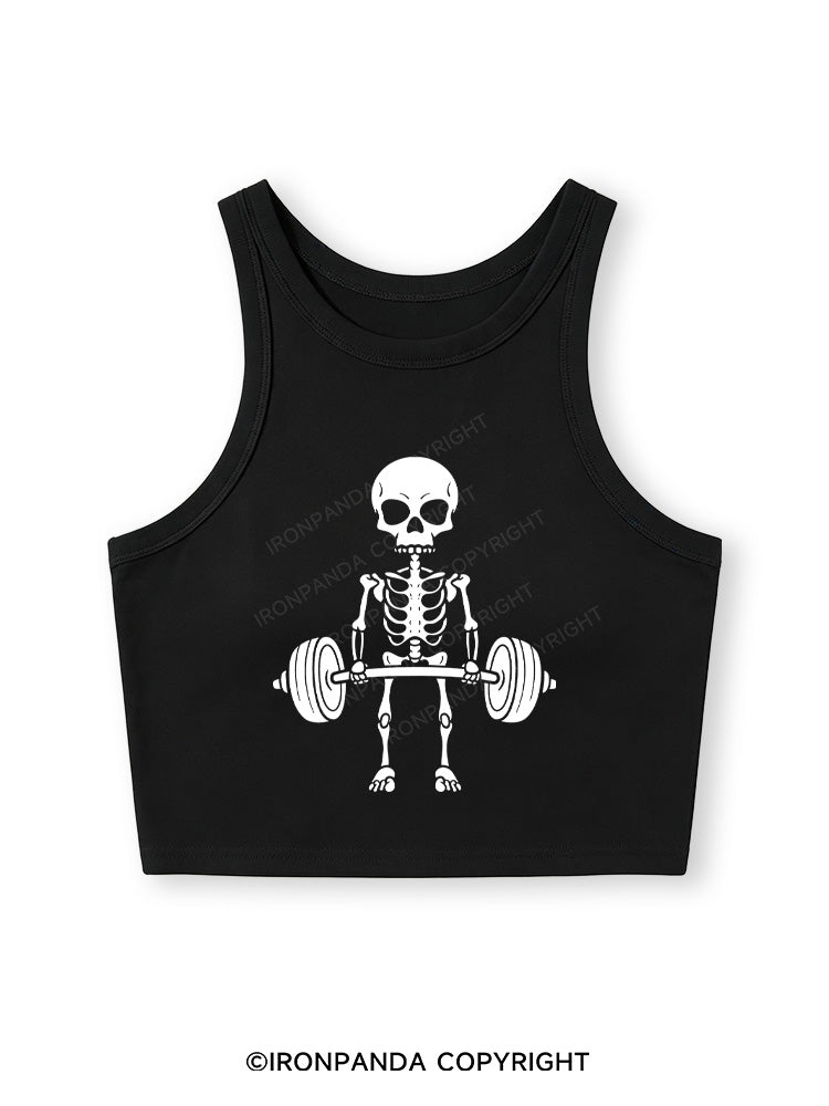 DEADLIFT SQUAD Fitted Crop Tank Top