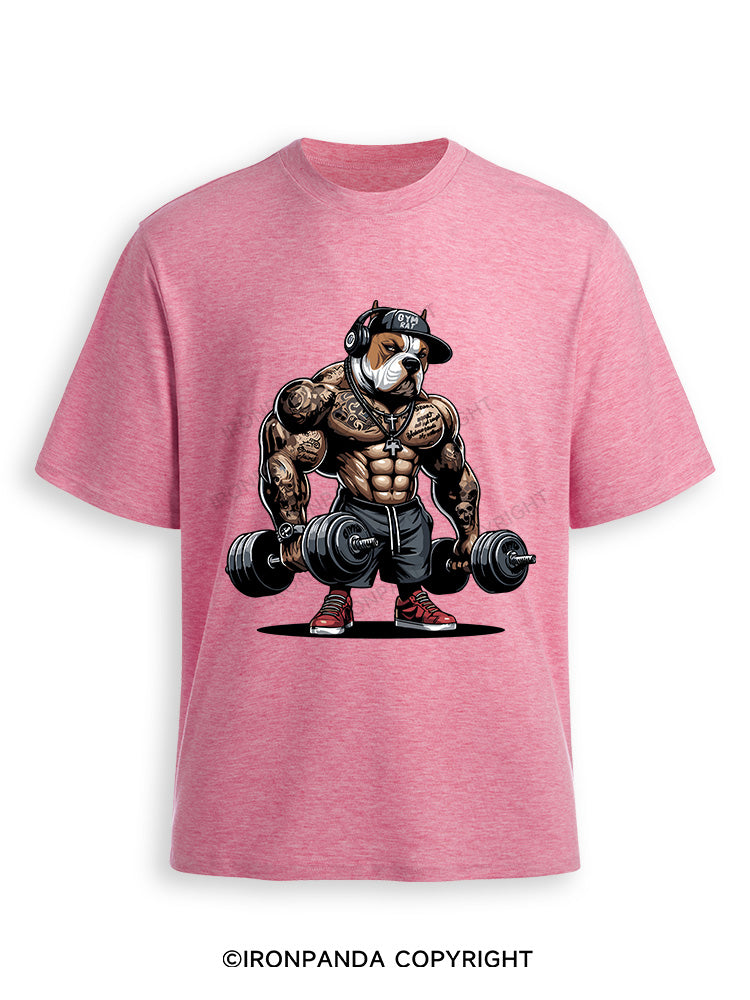 bulldog weightlifting Ultra Soft Heather T-Shirt