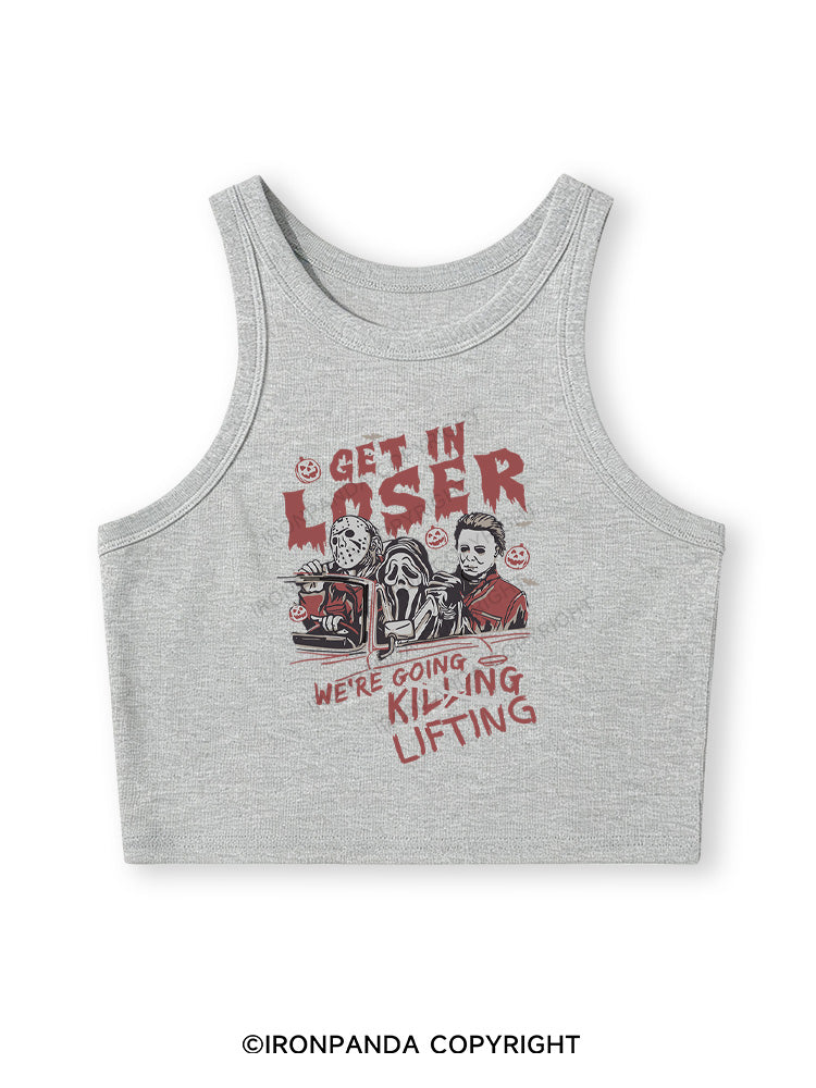 We’re Going Lifting Fitted Crop Tank Top