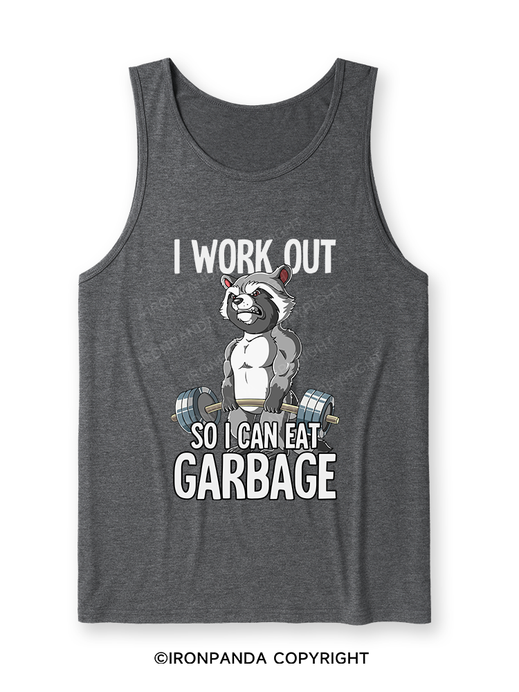 I workout so I can eat garbage Ultra Soft Heather Tank