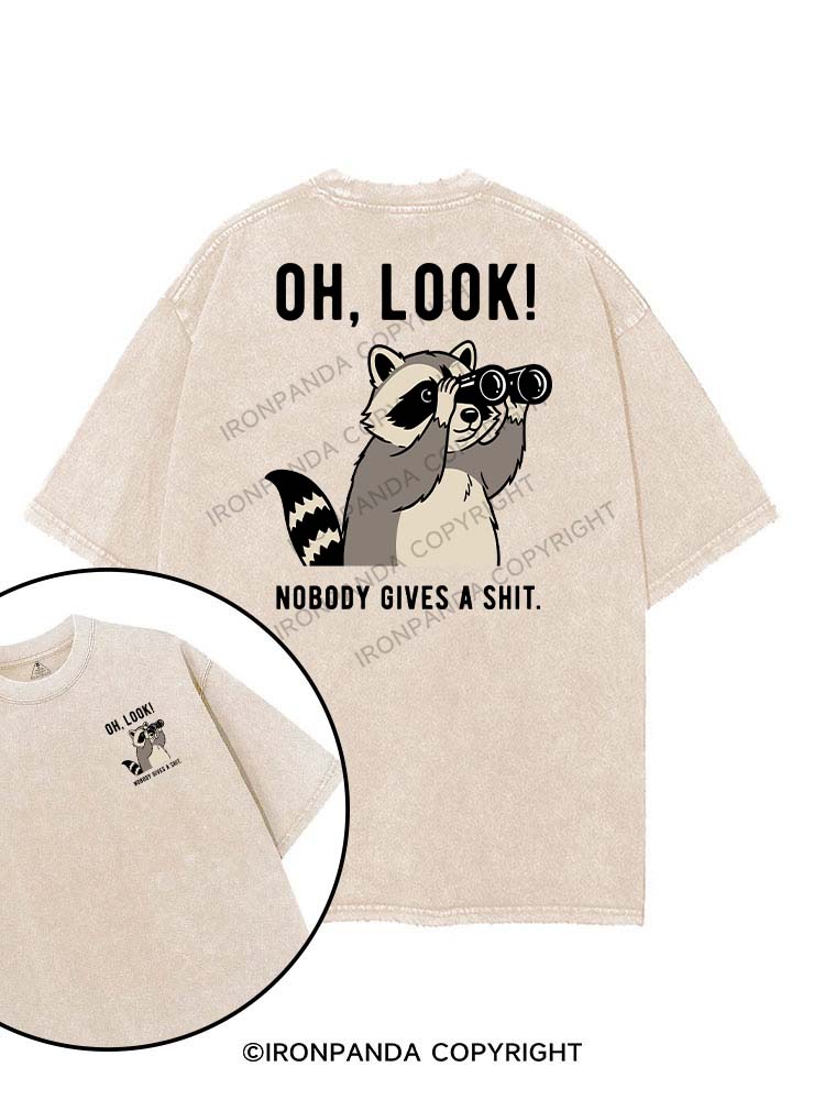 Oh, look! Nobody gives a shit printed Gym Shirt