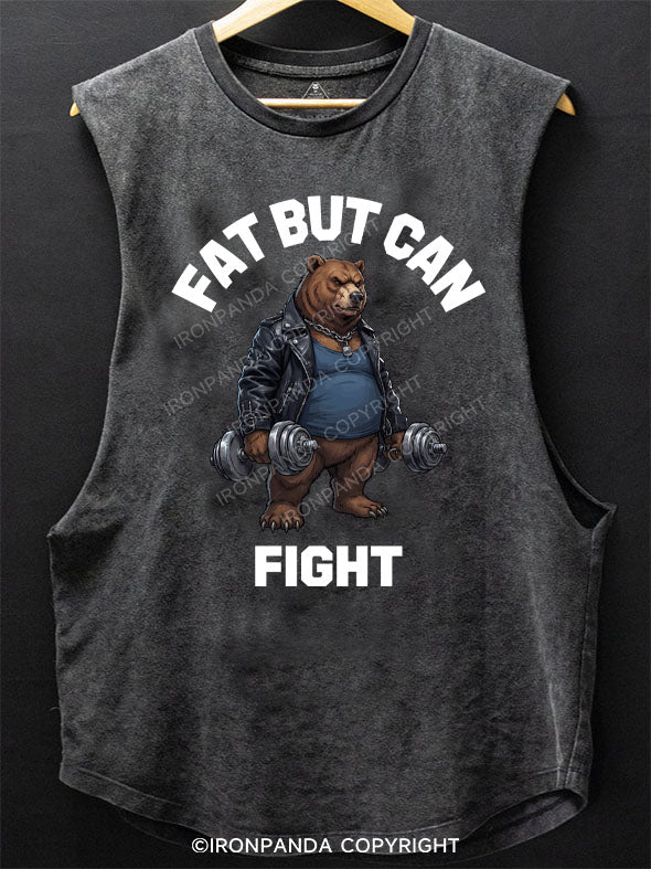 Fat But Can Fight Scoop Bottom Cotton Tank