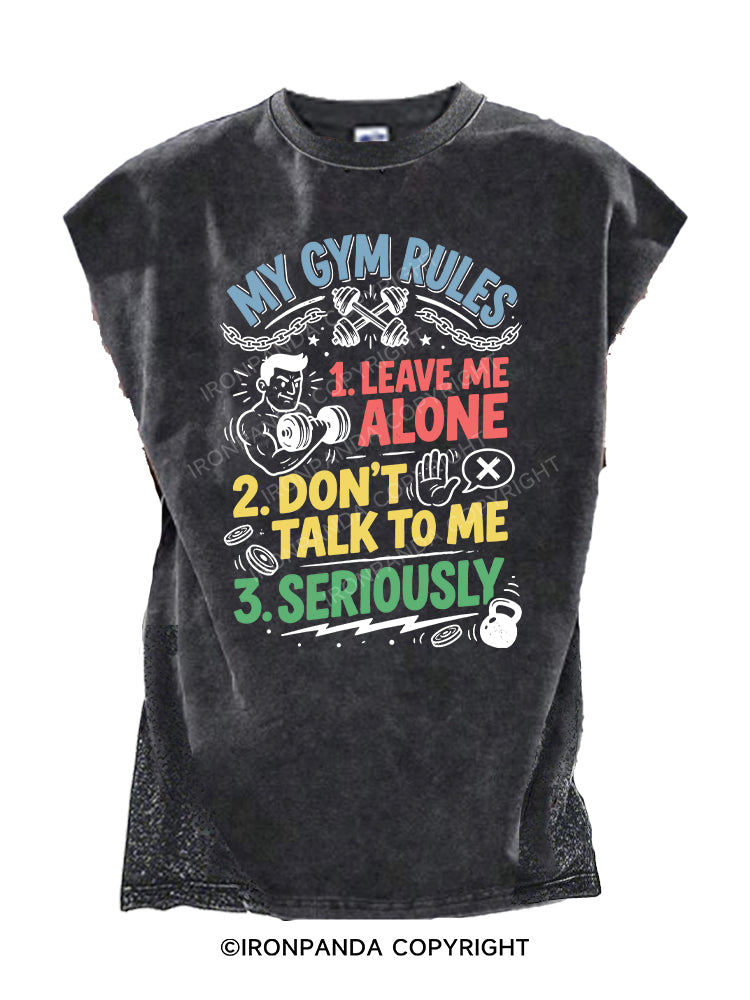 MY GYM RULES Cut Off Tank