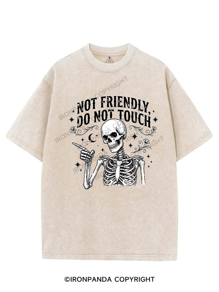 NOT FRIENDLY DO NOT TOUCH VINTAGE GYM SHIRT