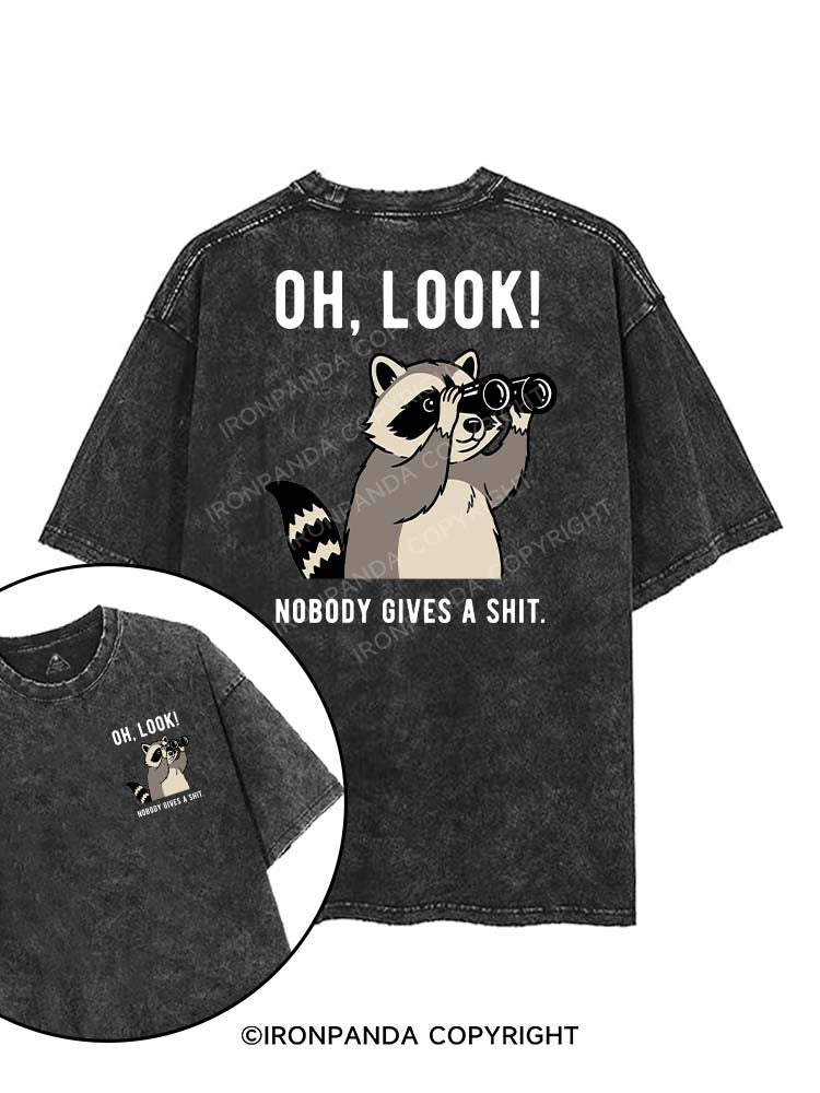 Oh, look! Nobody gives a shit printed Gym Shirt