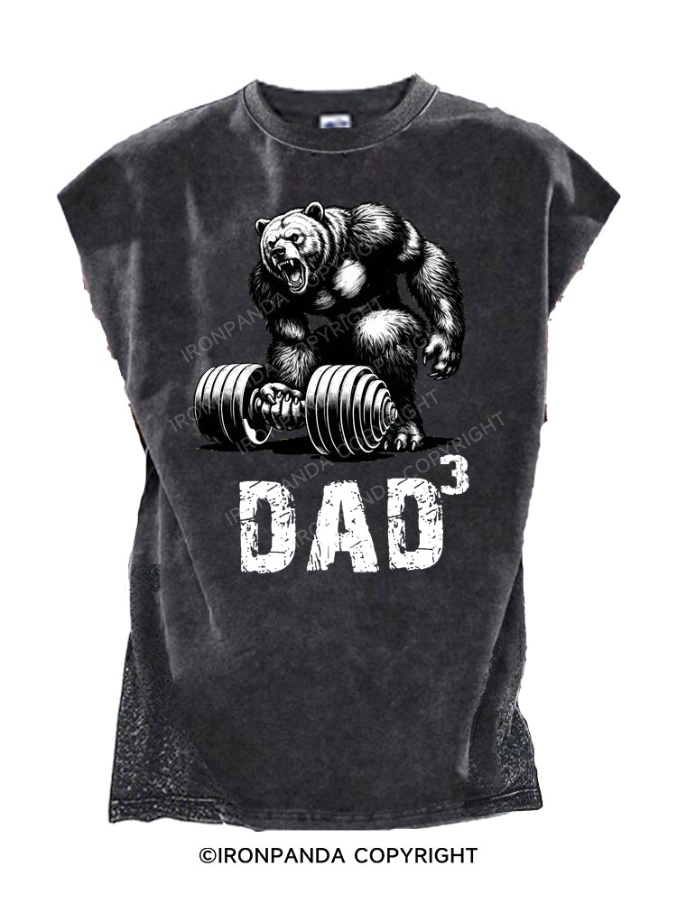 Dad Bear Cut Off Tank
