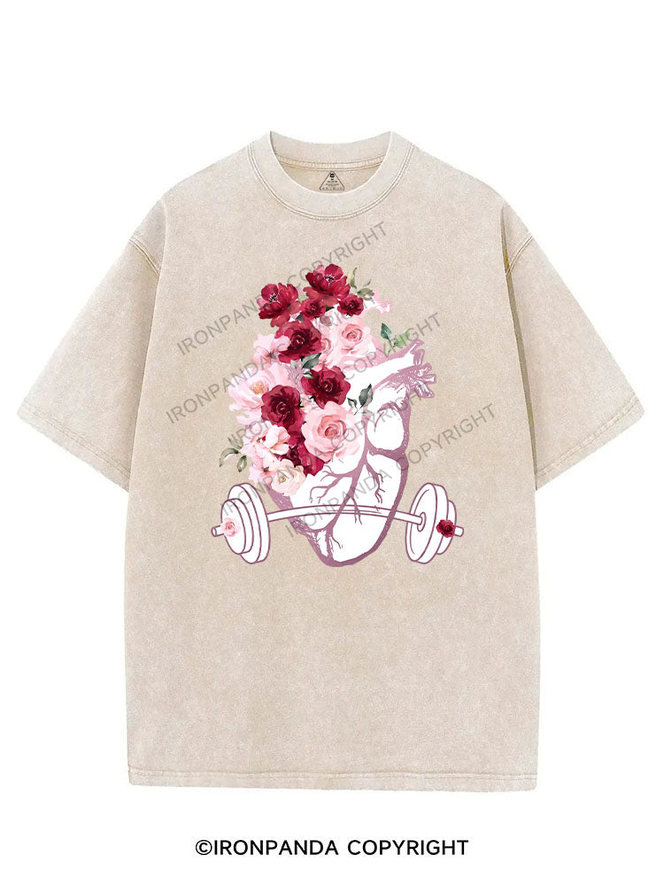Floral Strength VINTAGE GYM SHIRT