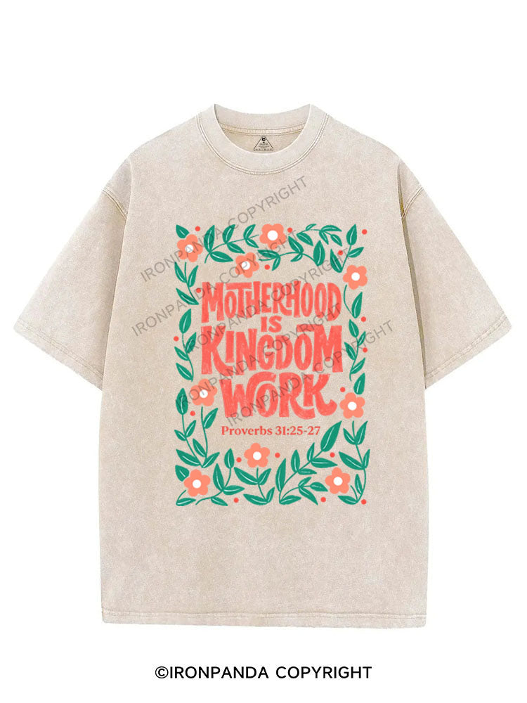 MOTHERHOOD IS KINGDOM WORK VINTAGE GYM SHIRT