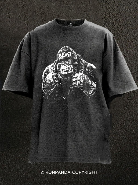 beast Washed Gym Shirt