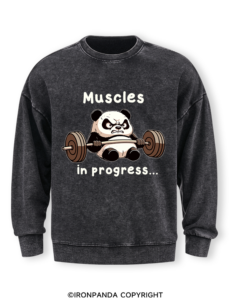 muscles in progress Washed Sweatshirt