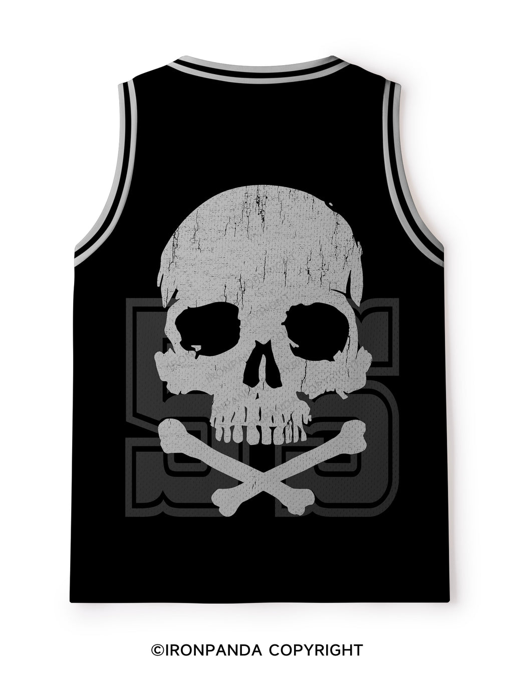skull barbell Mesh Tank Top