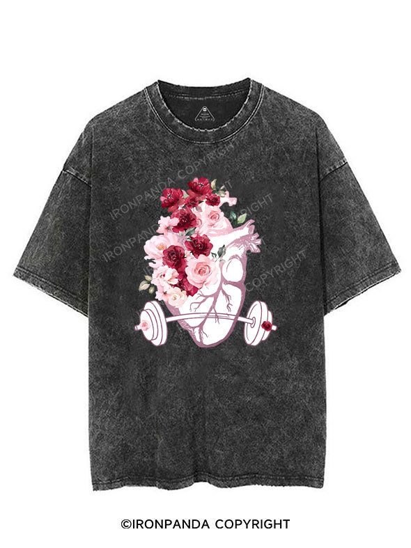 Floral Strength VINTAGE GYM SHIRT