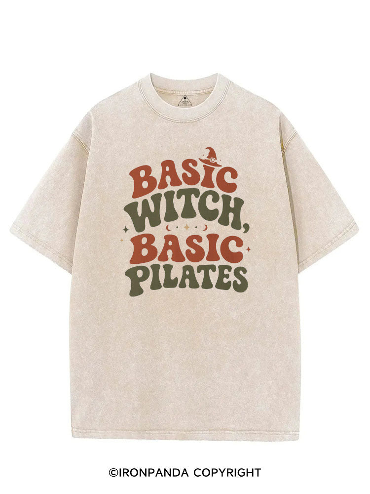 BASIC WITCH BASIC PILATES HALLOWEEN VINTAGE GYM SHIRT