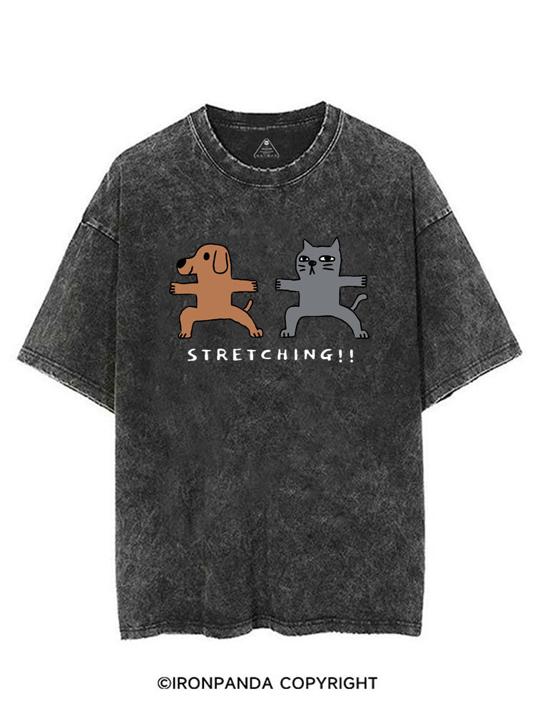 STRETCHING!! VINTAGE GYM SHIRT