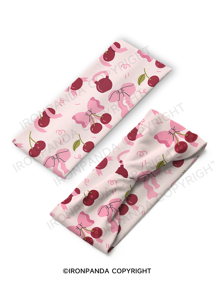 Pink Cherry Gym Headband