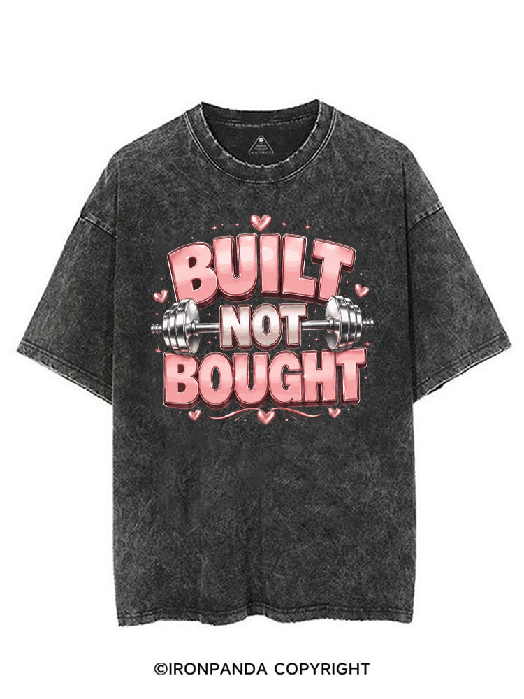 BUILT NOT BOUGHT POSITIVE GYM VINTAGE GYM SHIRT