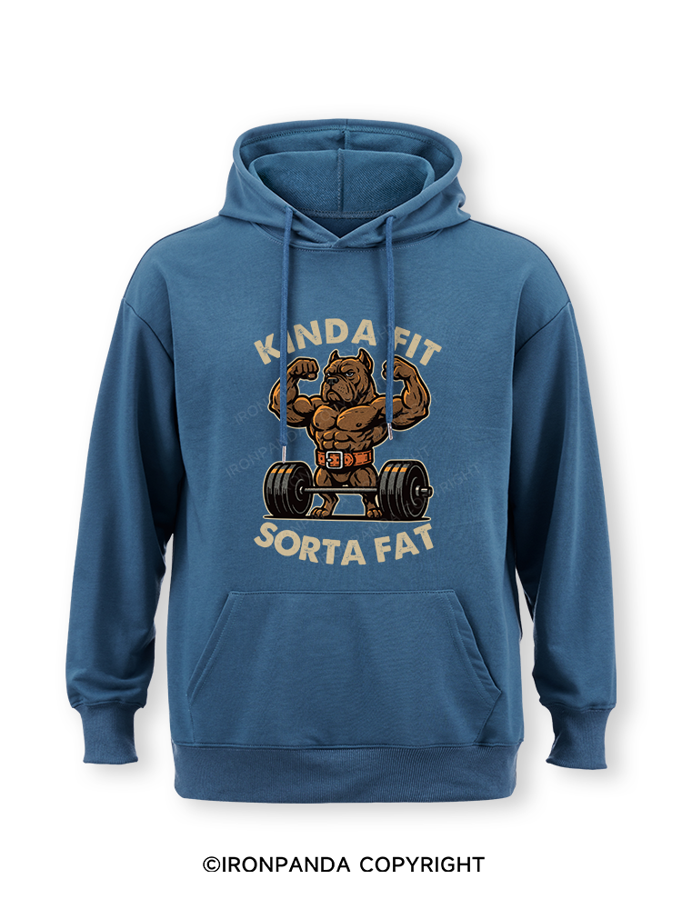 KINDA FIT SORTA FAT DOG Classic Gym Hoodie