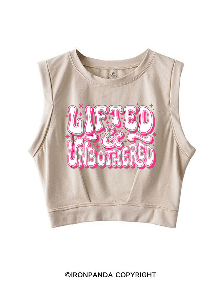 Lifted And Unbothered SLEEVELESS CROP TOPS