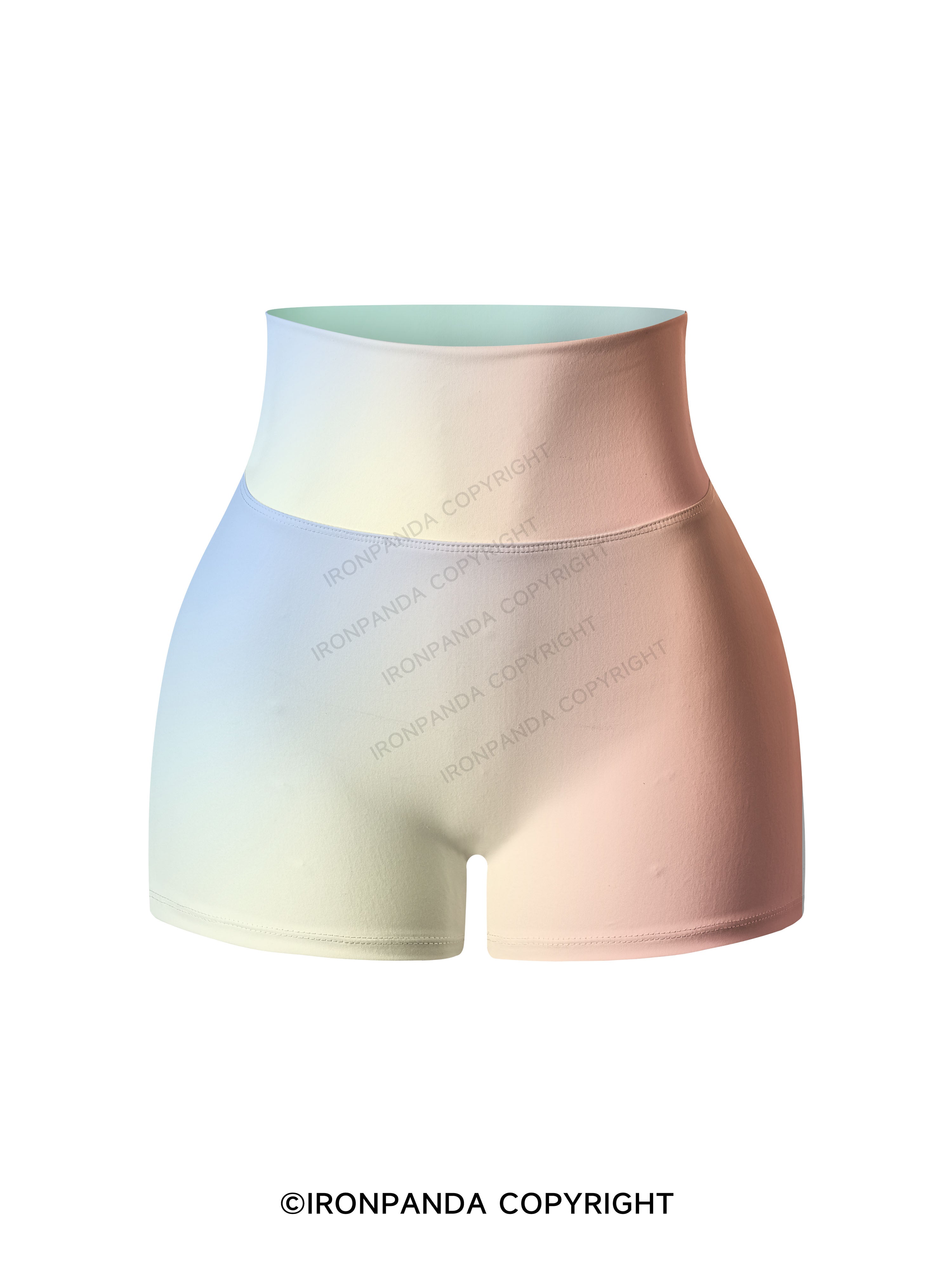 Cotton Candy Printed Yoga Shorts