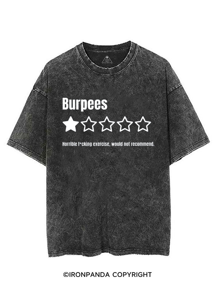 BURPEES HORRIBLE FUCKING EXERCISE, WOULD NOT RECOMMEND VINTAGE GYM SHIRT