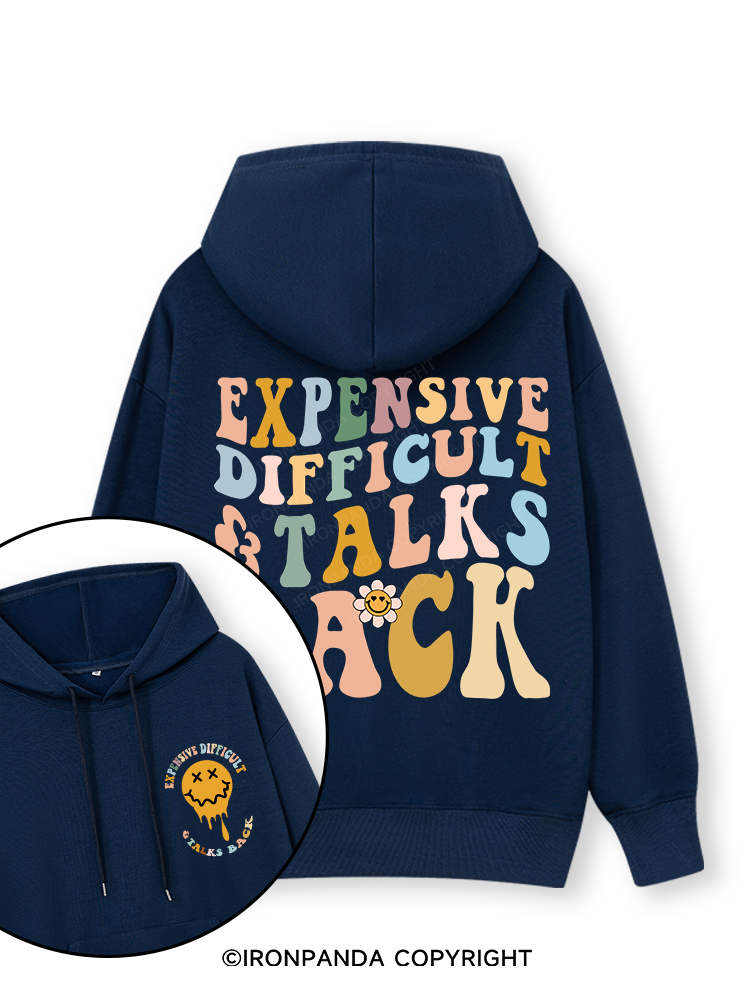 Expensive Difficult And Talks Back Double-Sided Printed Classic Gym Hoodie