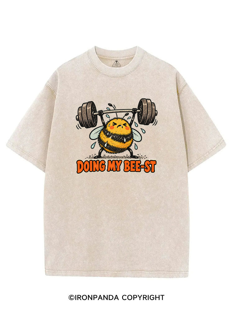 DOING MY BEE-ST VINTAGE GYM SHIRT