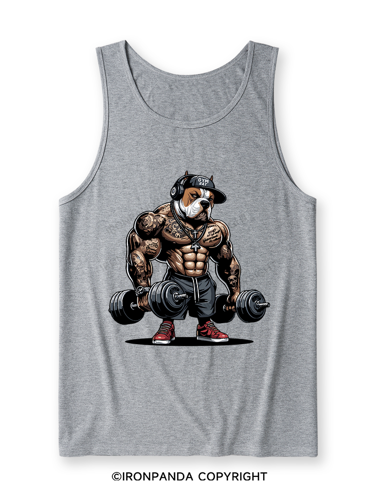 bulldog weightlifting Ultra Soft Heather Tank