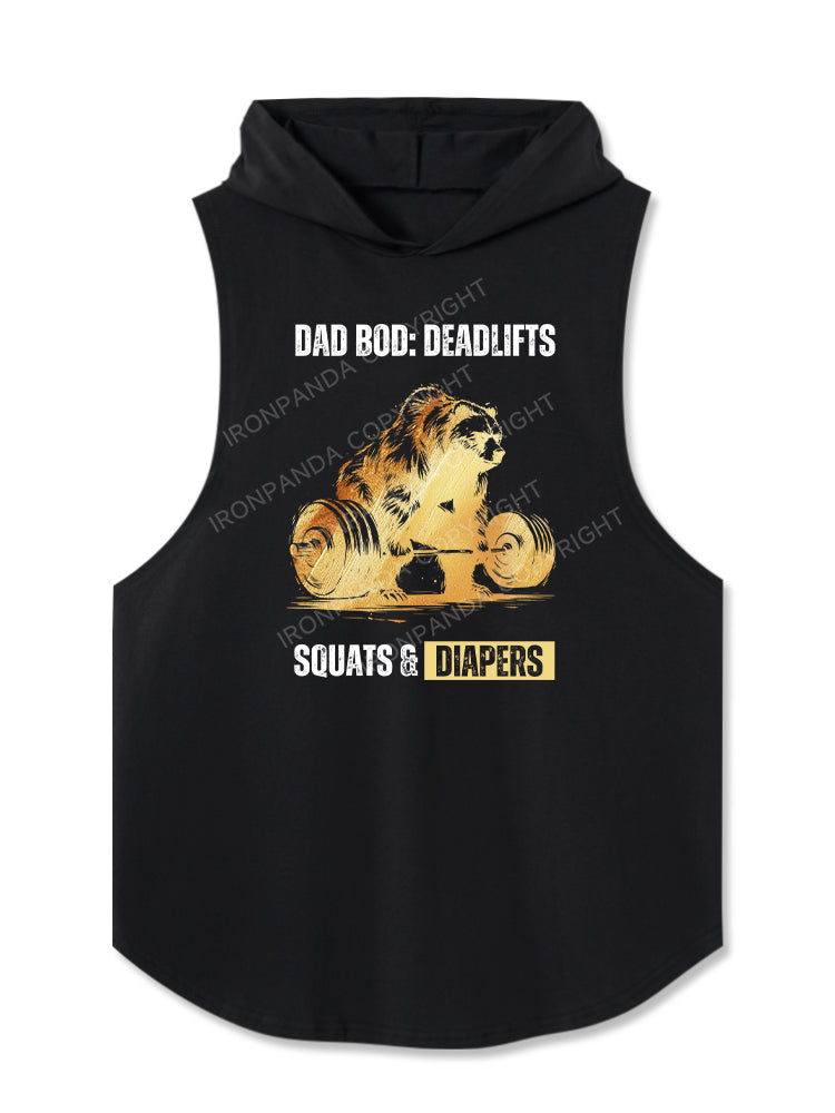 Dad Bod Deadlifts Hooded Tank