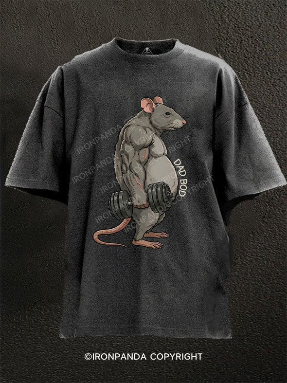 DAD BOD Washed Gym Shirt