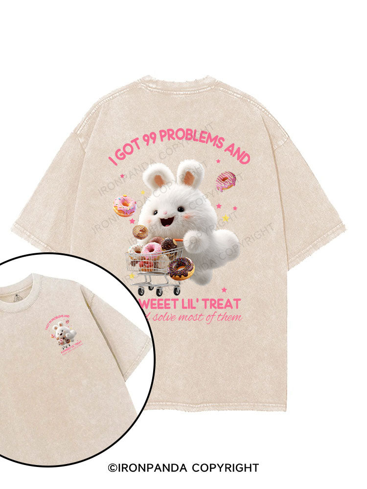 i got 99 problems and a sweet lil' treat would solve most of them printed Gym Shirt