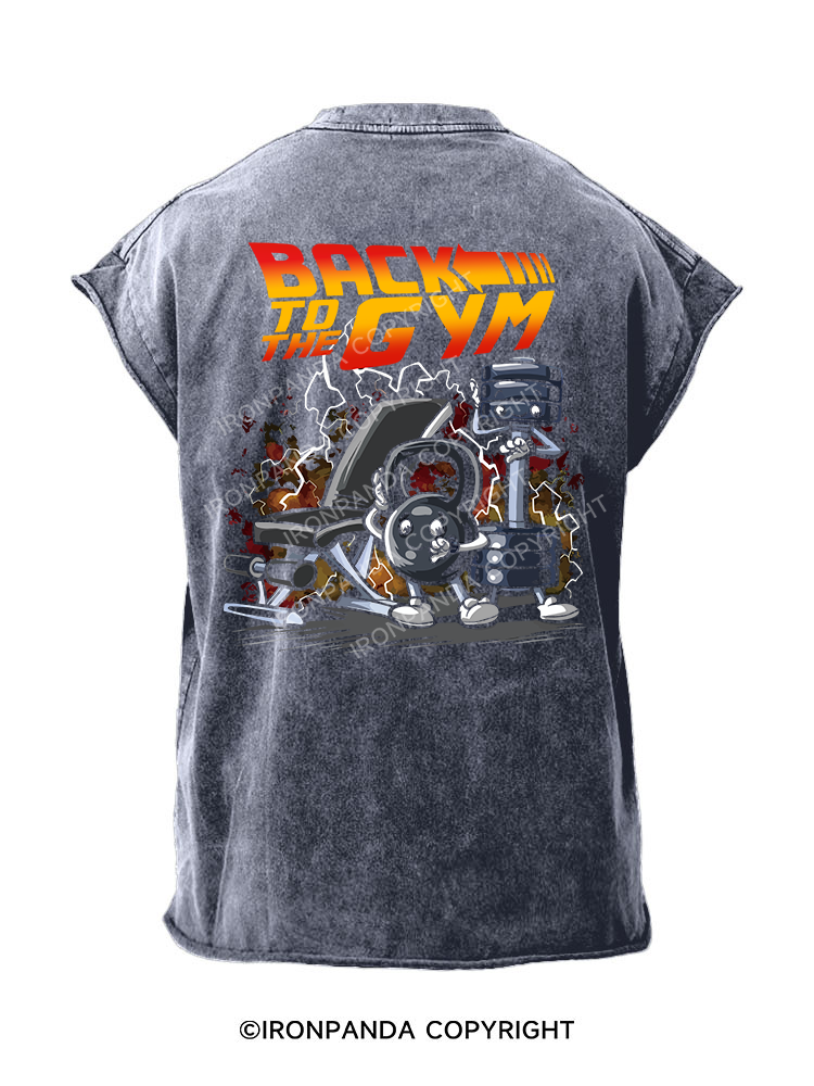 Back to the Gym Back Printed Cut Off Tank