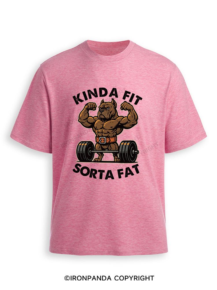 KINDA FIT SORTA FAT DOG Ultra Soft Heather T-Shirt