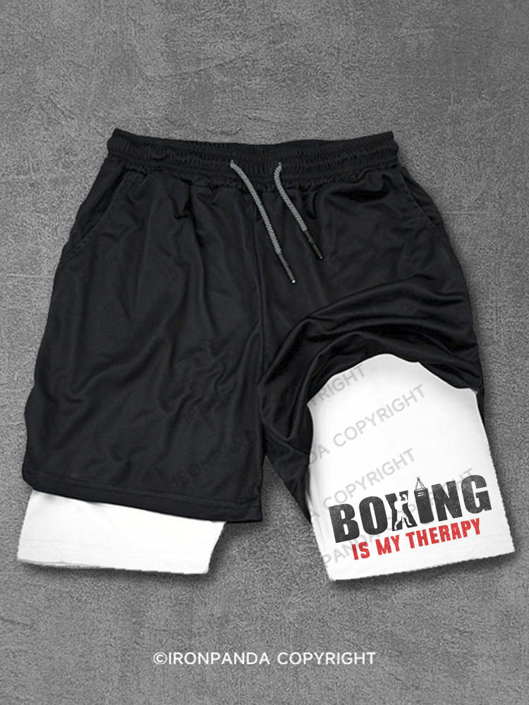 Boxing is my Therapy Performance Training Shorts