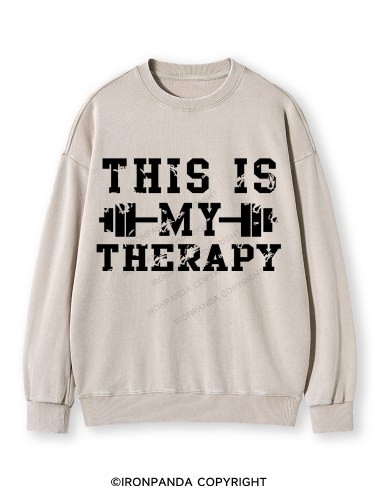 THIS IS MY THERAPY Washed Sweatshirt
