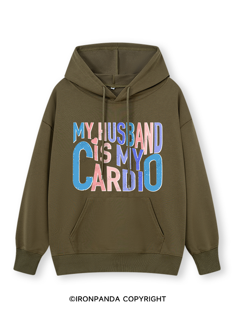 MY HUSBAND IS MY CARDIO Classic Gym Hoodie