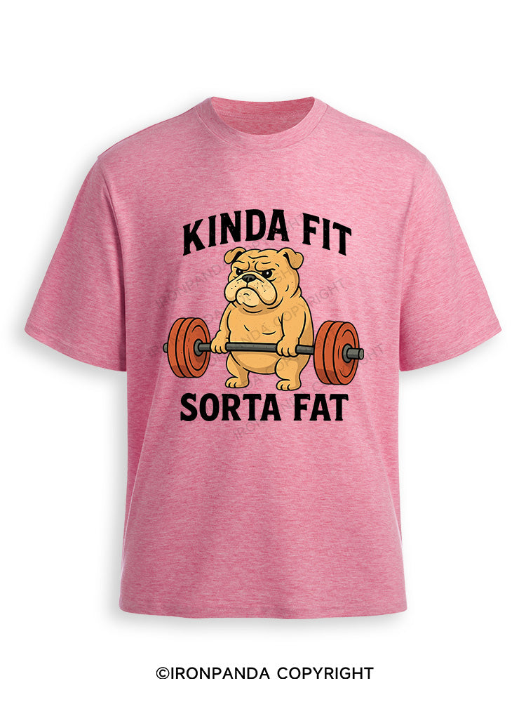 Kinda Fit Sorta Fat Dog New Ultra Soft Heather T-Shirt
