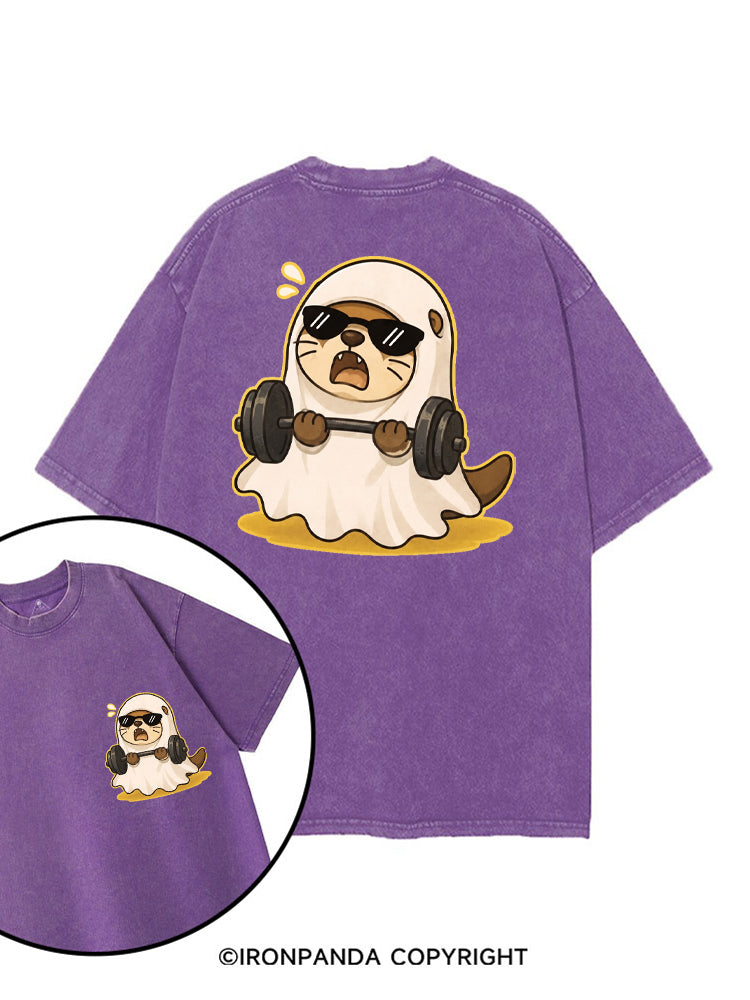 GHOST GYM OTTER printed Gym Shirt