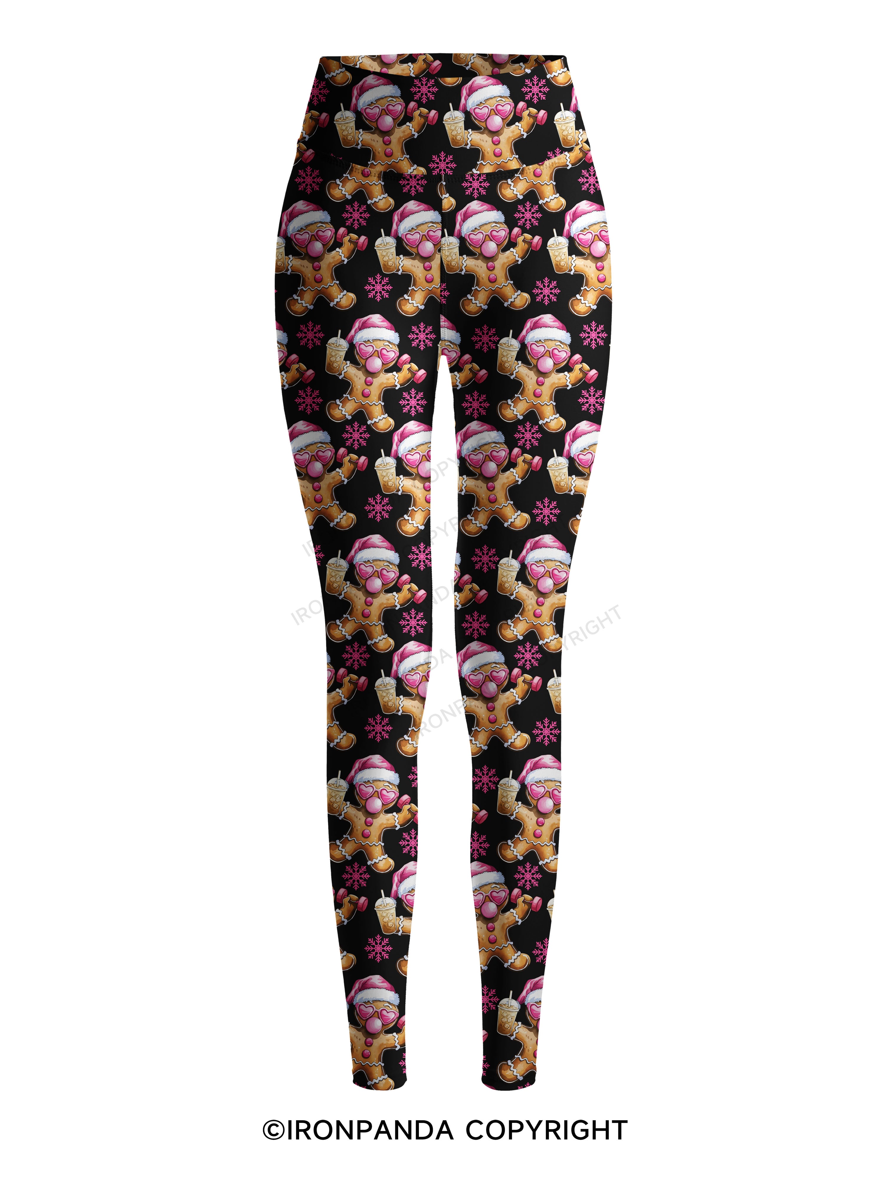 Fit Gingerbread Printed Yoga Pants