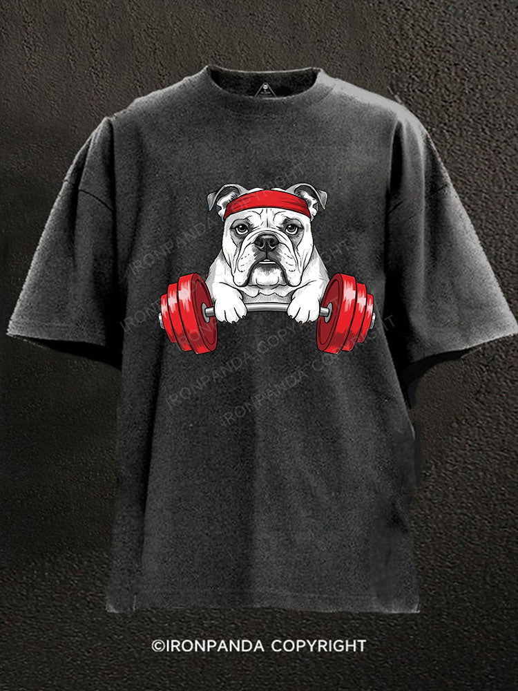 Bulldog Power Washed Gym Shirt