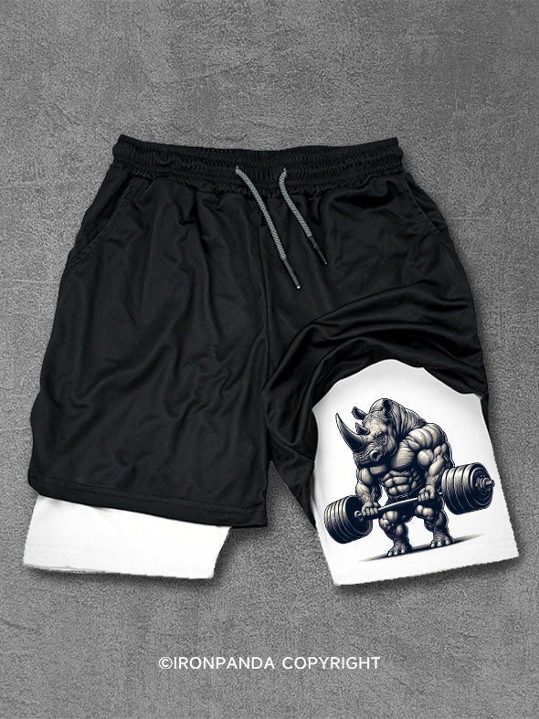 Barbell Weightlifting Rhino Performance Training Shorts